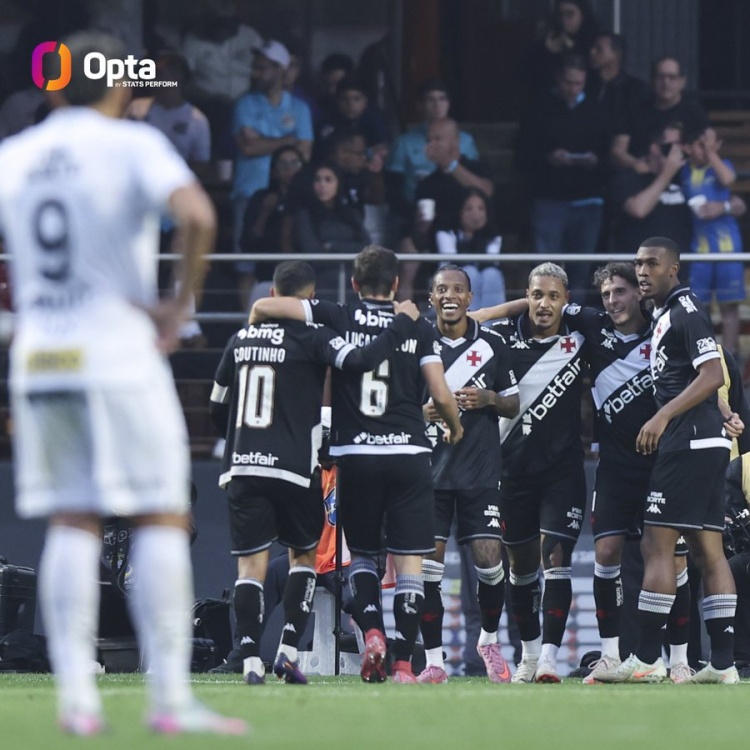 瓦斯科达伽马6-0大胜内马尔领衔的桑托斯，取得队史巴甲最大胜利